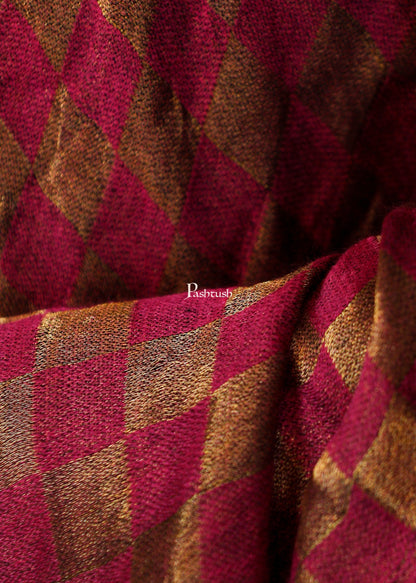 Pashtush India Gift Pack Pashtush His And Her Gift Set Of Checkered Twilight Stoles With Premium Gift Box Packaging, Royal Blue and Pink