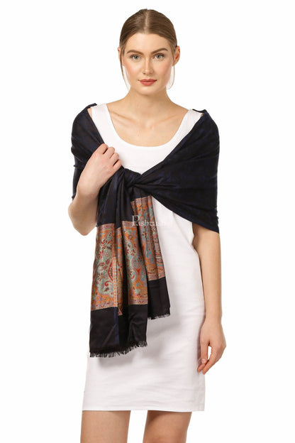 Pashtush India Gift Pack Pashtush His And Her Gift Set of Fine Wool Mens Stole and Womens Bamboo Stole