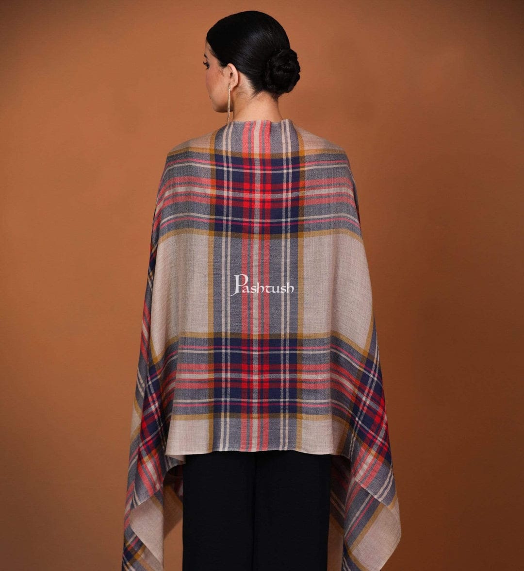 Pashtush India Gift Pack Pashtush His And Her Gift Set of Mens Bamboo Stole and Womens Cashmere Stole, Premium Gift Box Packaging, Multicolour