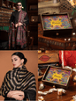 Pashtush India Gift Pack Pashtush His and Her Gift Set of Mens Fine Wool Shawl and Womens Twilight Stole, Black, Packaged in Keepsake Wooden Chester Gift Box