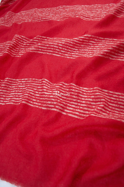 Pashtush India Gift Pack Pashtush His And Her Gift Set Of Reversible Stripe Design Stoles With Premium Gift Box Packaging, Red and Black