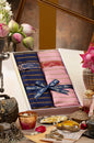 Pashtush India Gift Pack Pashtush His And Her Gift Set Of Striped Twilight Stoles With Premium Gift Box Packaging, Royal Blue And Pink