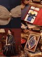 Pashtush India Gift Pack Pashtush His And Her Set Of 100% Pure Wool Shawls, Premium Gift Box Packaging, Taupe and Black