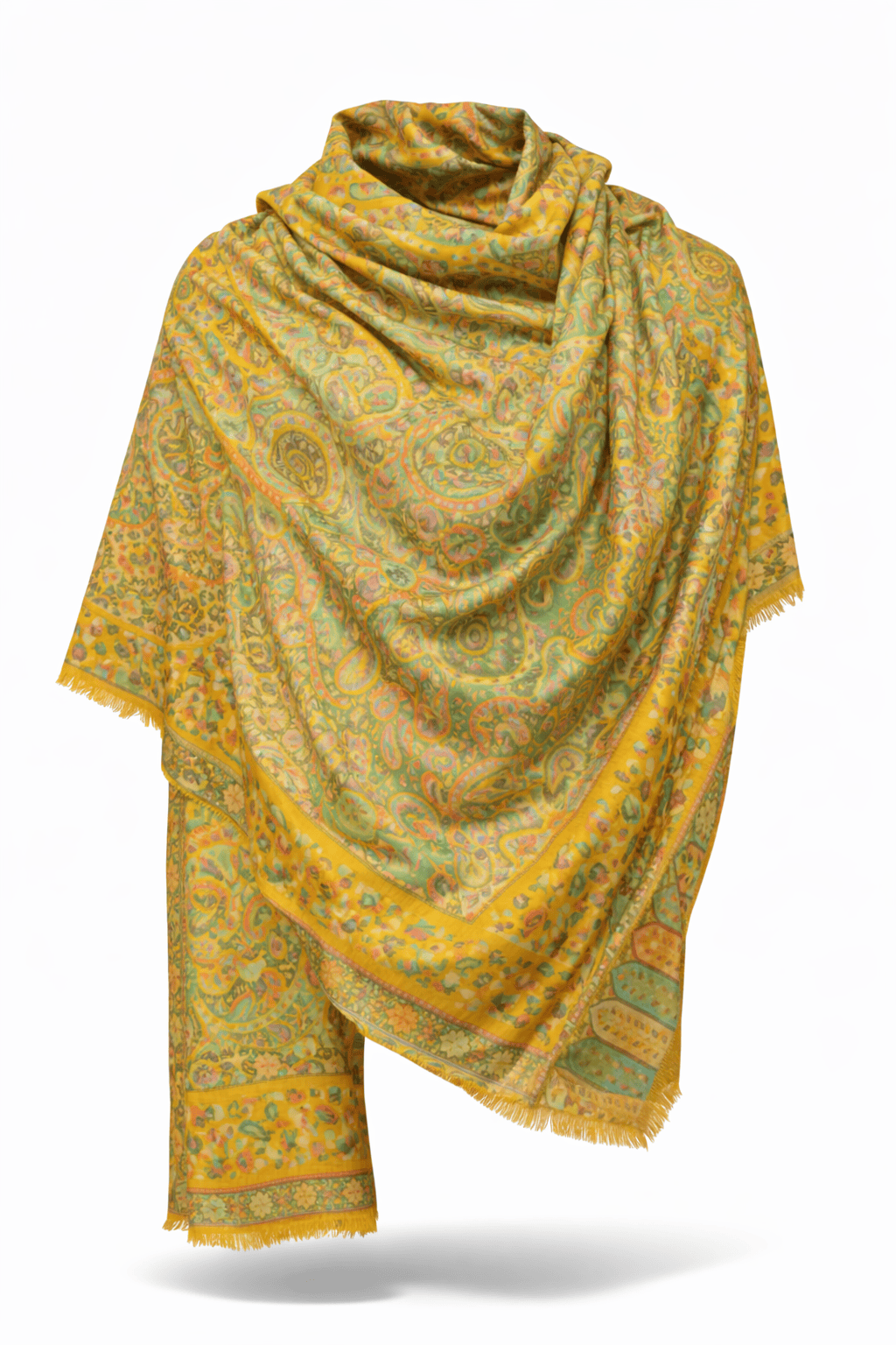 Pashtush India Gift Pack Pashtush His And Her Set Of 100% Pure Wool Shawls, Premium Gift Box Packaging, Taupe and Mustard