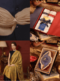 Pashtush India Gift Pack Pashtush His And Her Set Of 100% Pure Wool Shawls, Premium Gift Box Packaging, Taupe and Mustard