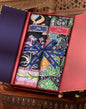 Pashtush India Gift Pack Pashtush His And Her Set Of Bamboo Stoles, Premium Gift Box Packaging, Black and Multicolour