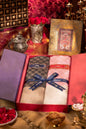 Pashtush India Gift Pack Pashtush His And Her Set Of Checkered Stoles With Premium Gift Box Packaging, Black And Powder Pink