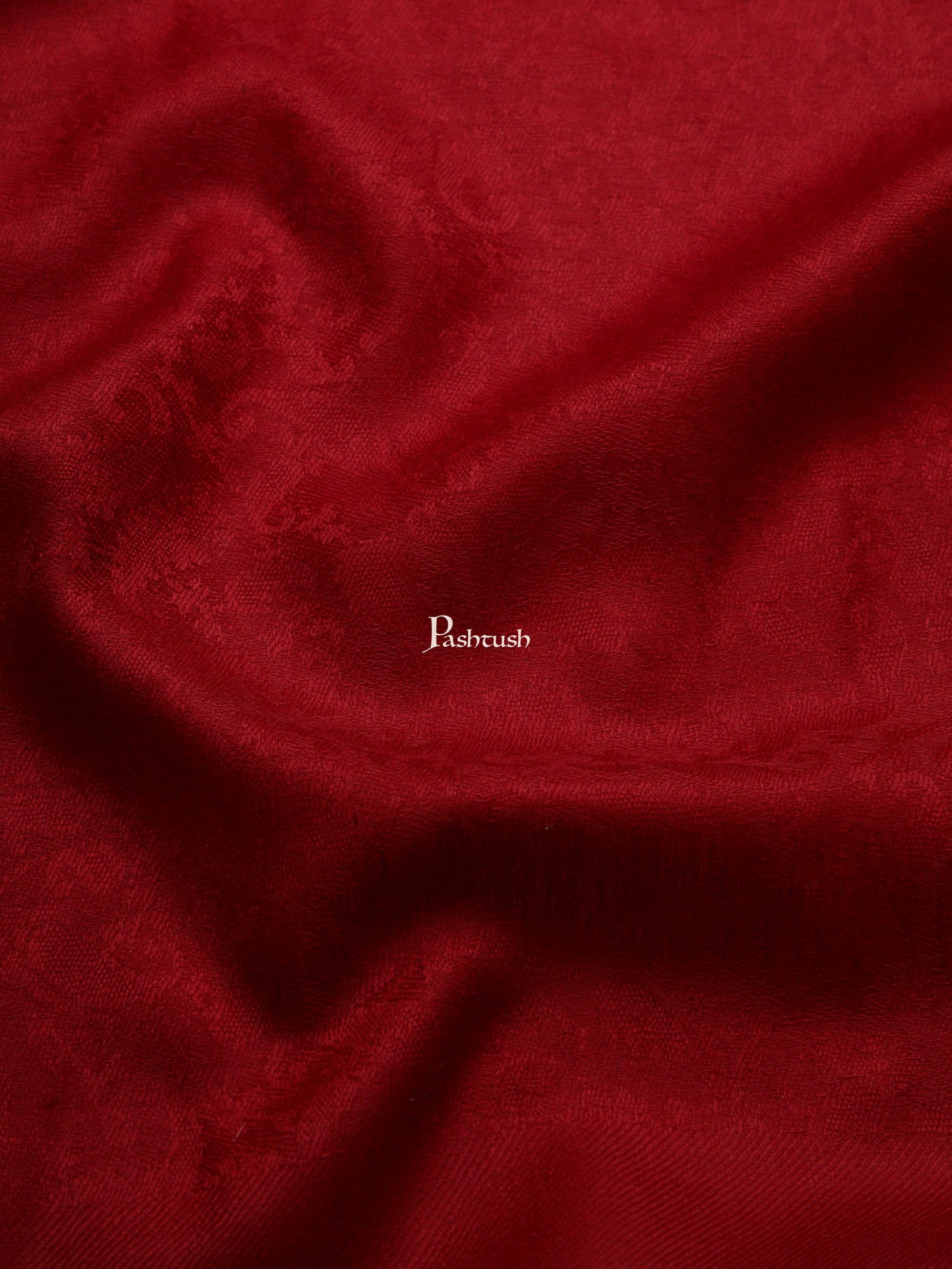 Pashtush India Gift Pack Pashtush His And Her Set Of Fine Wool Self Stole and Bamboo Stole With Premium Gift Box Packaging, Maroon and Multicolour