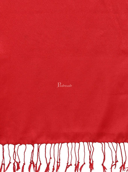 Pashtush India Gift Pack Pashtush His And Her Set Of Fine Wool Self Stoles With Premium Gift Box Packaging, Black and Scarlet Red
