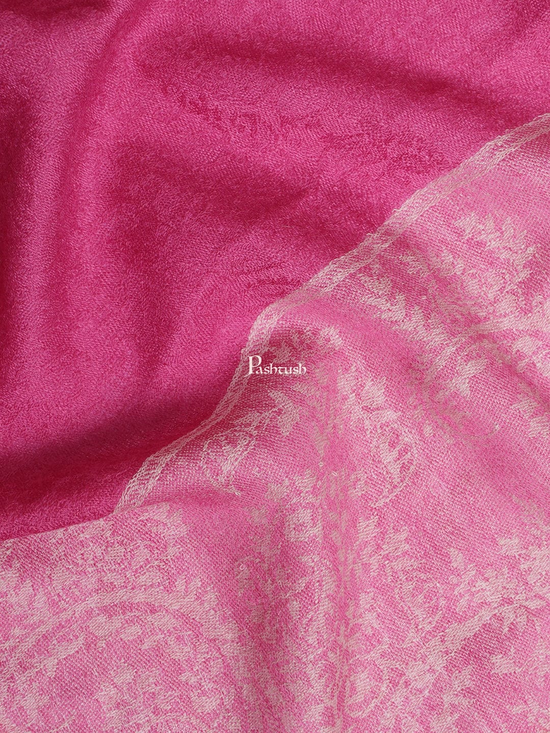 Pashtush India Gift Pack Pashtush His And Her Set Of Fine Wool Stoles, Premium Gift Box Packaging, Beige and Pink