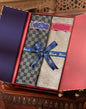 Pashtush India Gift Pack Pashtush His And Her Set Of Fine Wool Stoles, Premium Gift Box Packaging, Black & Beige