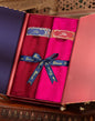 Pashtush India Gift Pack Pashtush His And Her Set Of Fine Wool Stoles, Premium Gift Box Packaging, Maroon and Neo Pink