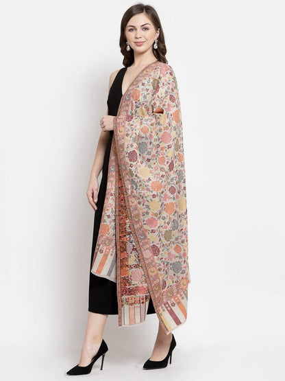 Pashtush India Gift Pack Pashtush His And Her Set Of Fine Wool Stoles, Premium Gift Box Packaging, Mustard and Multicolour