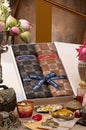 Pashtush India Gift Pack Pashtush His and Her Set of Fine Silk Wool Stoles with Premium Gift Box Packaging, Blue and Flamingo