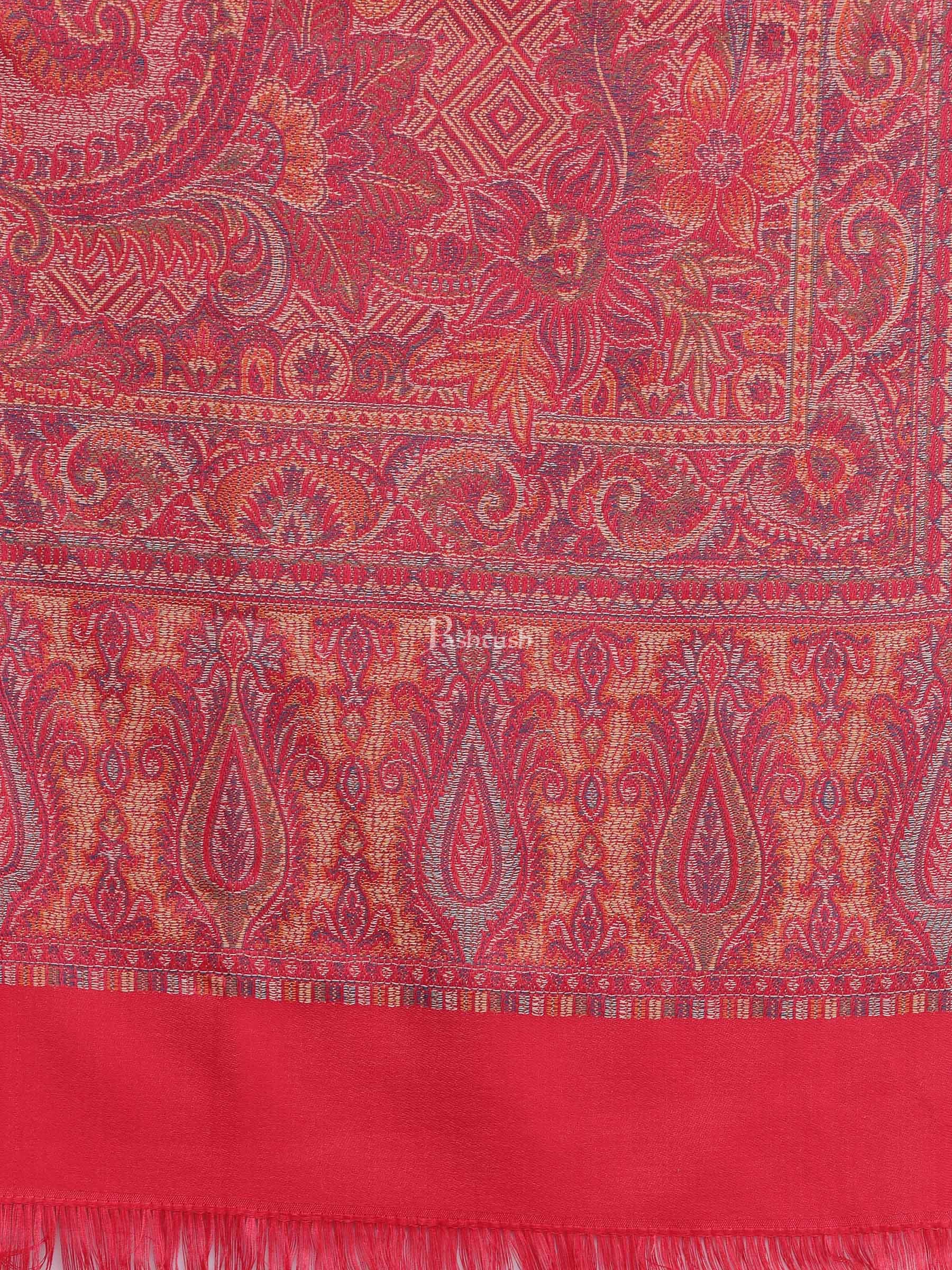 Pashtush India Gift Pack Pashtush His And Her Set Of Jamawar Stole and Shawl, Premium Gift Box Packaging, Navy Blue and Pink