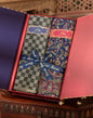 Pashtush India Gift Pack Pashtush His And Her Set Of Mens Checkerd Stole and Womens Faux Pashmina Shawl, Premium Gift Box Packaging, Black and Multicolour