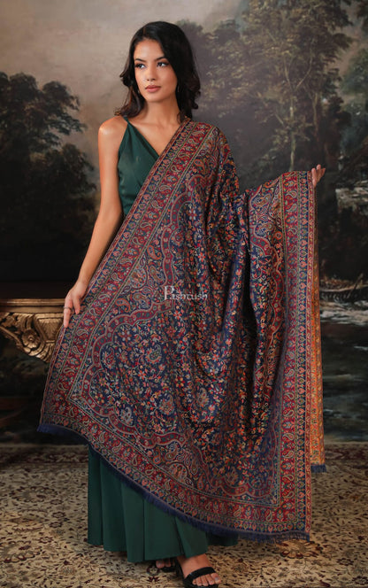 Pashtush India Gift Pack Pashtush His And Her Set Of Mens Checkerd Stole and Womens Faux Pashmina Shawl, Premium Gift Box Packaging, Black and Multicolour