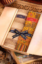 Pashtush India Gift Pack Pashtush His And Her Set Of Mens Extra Fine Wool Shawl and Womens 100% Pure Wool Stole, Premium Gift Box Packaging, Beige and Mustard