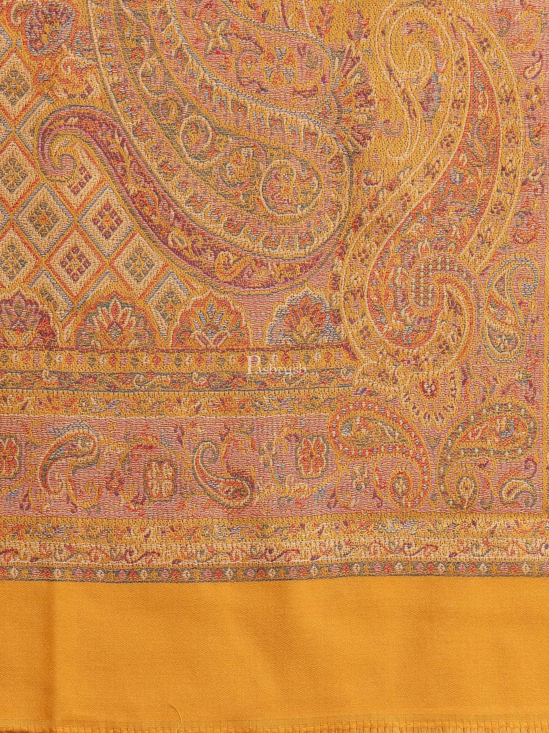 Pashtush India Gift Pack Pashtush His And Her Set Of Mens Fine Wool Shawl and Womens Jamawar Shawl, Premium Gift Box Packaging, Taupe and Mustard