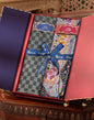 Pashtush India Gift Pack Pashtush His And Her Set Of Mens Fine Wool Stole and Womens Bamboo Stole, Premium Gift Box Packaging, Black and Multicolour