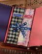 Pashtush India Gift Pack Pashtush His And Her Set Of Mens Fine Wool Stole and Womens Bamboo Stole, Premium Gift Box Packaging, Black and Pink