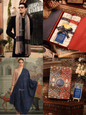 Pashtush India Gift Pack Pashtush His And Her Set Of Mens Fine Wool Stole and Womes Pure Wool Stole, Premium Gift Box Packaging, Beige and Blue