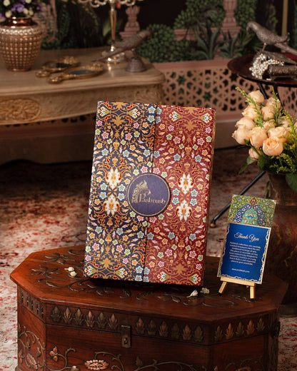 Pashtush India Gift Pack Pashtush His And Her Set Of Mens Twilight Stole and Womens Bamboo Stole, Premium Gift Box Packaging, Gold and Multicolour