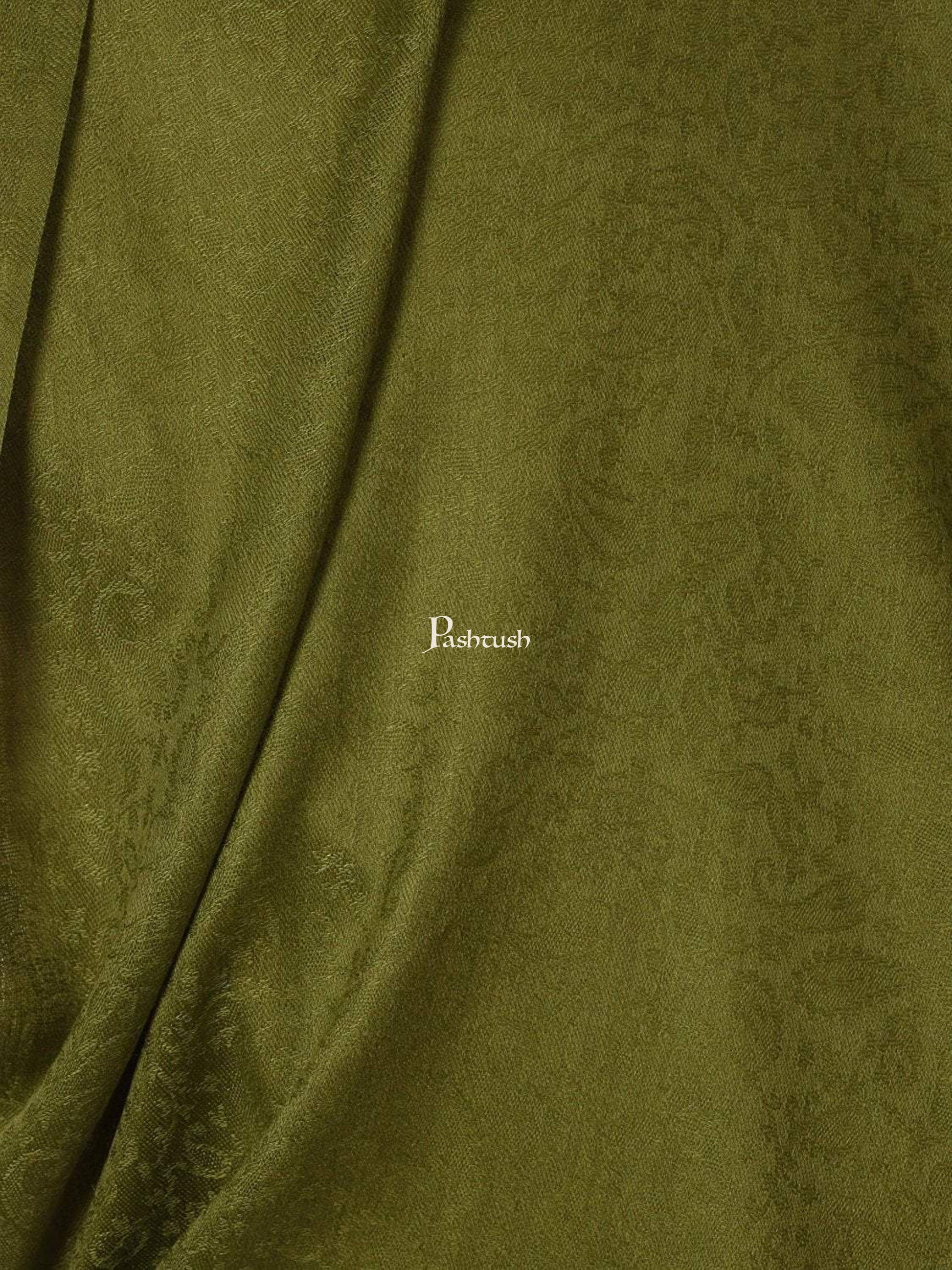 Pashtush India Gift Pack Pashtush His And Her Set Of Self and Bamboo Printed Stoles With Premium Gift Box Packaging, Emerald Green and Multi color