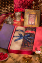 Pashtush India Gift Pack Pashtush His And Her Set Of Self Fine Wool and Ethnic Bamboo Stoles With Premium Gift Box Packaging, Taupe and Multicolour