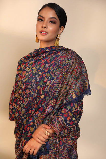 Pashtush India Womens Shawls Pashtush men faux pashmina shawl, ethnic weave design, multi color
