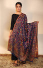 Pashtush India Womens Shawls Pashtush men faux pashmina shawl, ethnic weave design, multi color