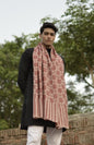Pashtush India 70x200 Pashtush Men's Reversible Stole, checkered design