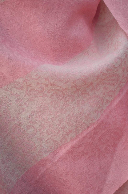 Pashtush India 70x200 Pashtush Men's Reversible Wool Stole, Debonair Pink