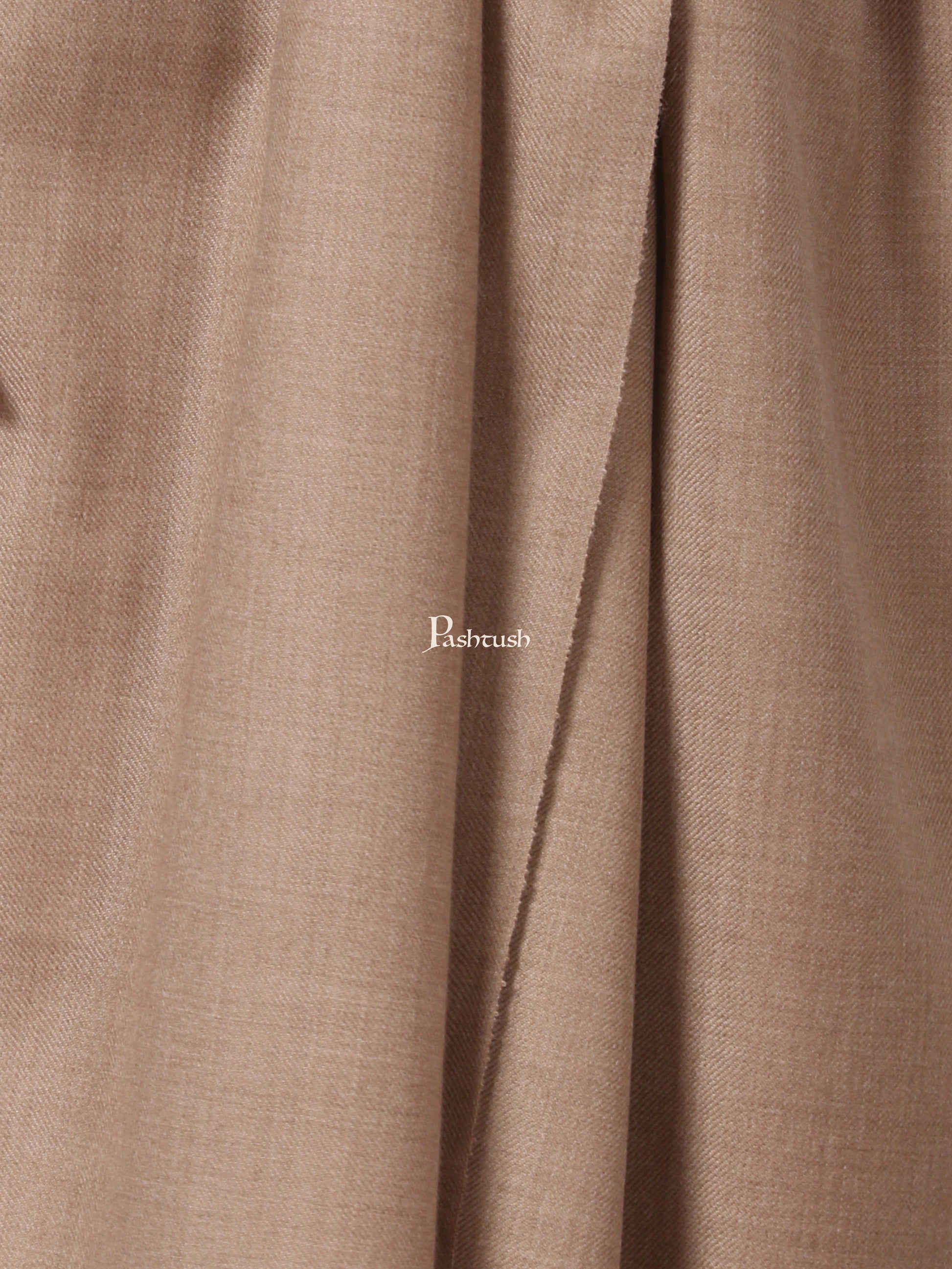 Pashtush India Mens Shawls Gents Shawl Pashtush Mens 1 Kg Shawl, Taupe