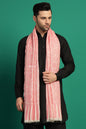 Pashtush India Mens Scarves Stoles and Mufflers Pashtush Mens 100% Pure Wool With Woolmark Certificate Stole, Pasiley Design, Ivory