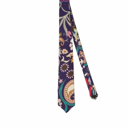 Pashtush India Mens Neckties Ties for Men Pashtush mens 100% Pure Wool with Woolmark Certificate tie, Printed design, Multicolour