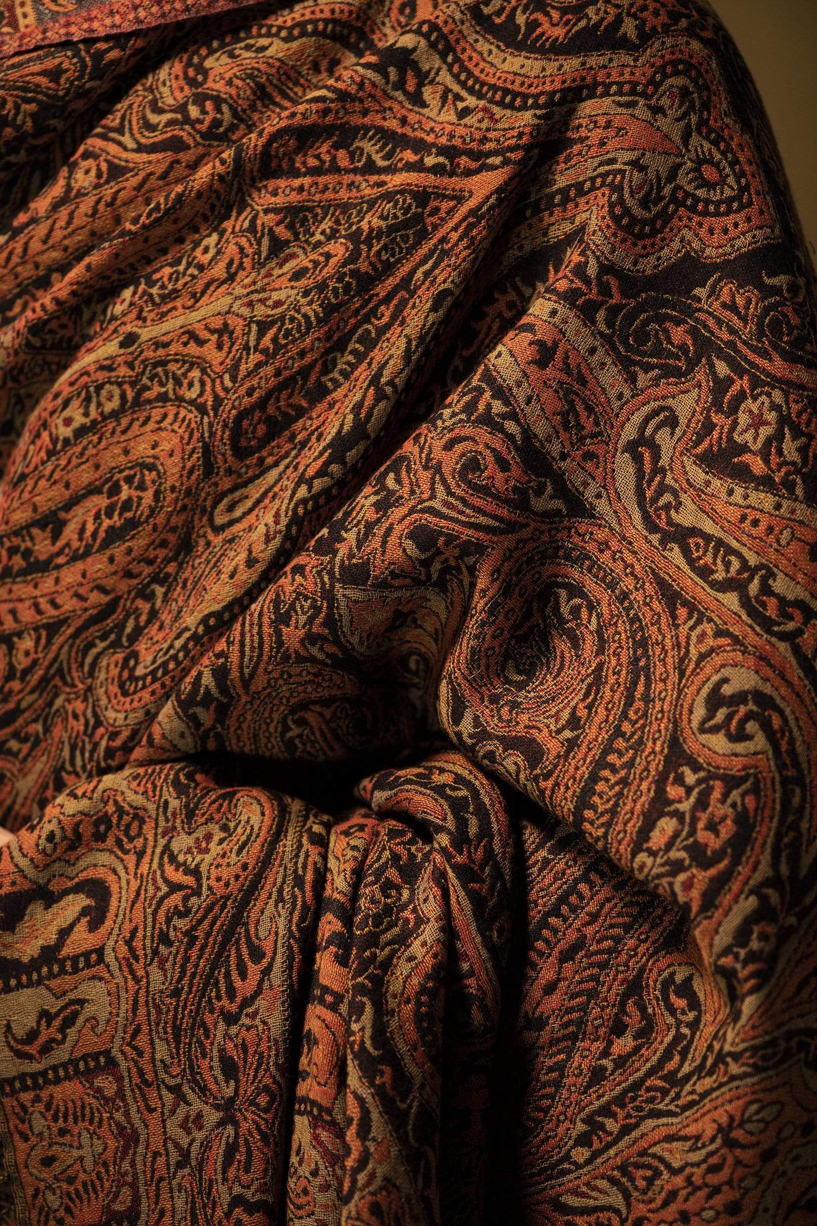 Pashtush Store Shawl Pashtush Mens Antique Kaani Shawl, Mens Lohi (full size 54x108 inches)