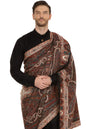 Pashtush Shawl Store Stole Pashtush Mens Antique Heritage Design, Jamawar Shawl, Fine Wool