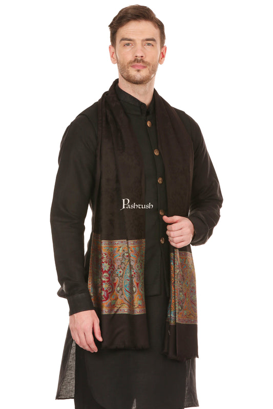 Pashtush India Mens Scarves Stoles and Mufflers Pashtush Mens Bamboo Scarf Stole, Extra Soft