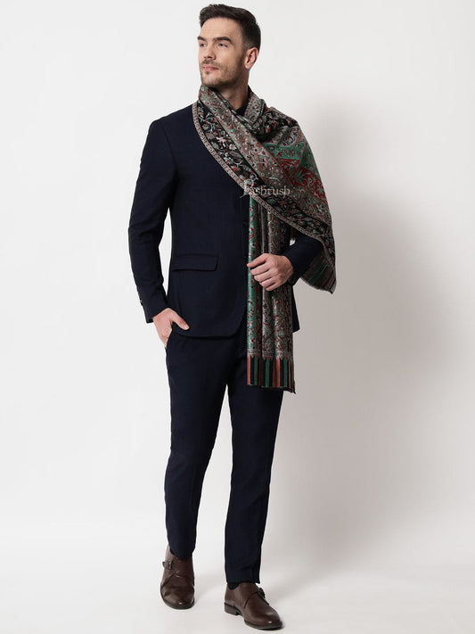 Pashtush India Mens Scarves Stoles and Mufflers Pashtush mens Bamboo stole, stripe design, Multicolour