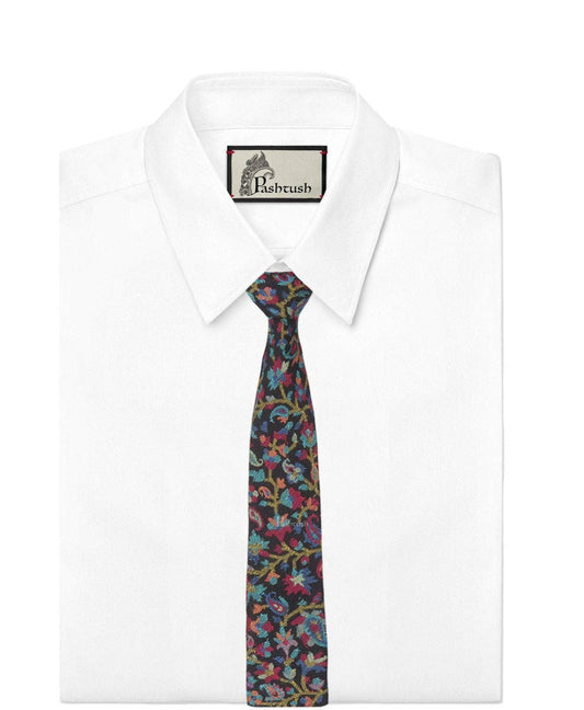 Pashtush India Mens Neckties Ties for Men Pashtush mens Bamboo tie, Jacquard Woven design, Multicolour