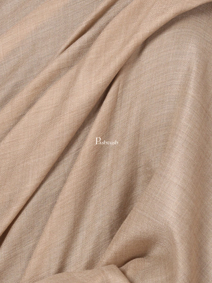 Pashtush India Mens Shawls Gents Shawl Pashtush Mens Diamond Weave Shawl, Fine Wool Medium Size, taupe