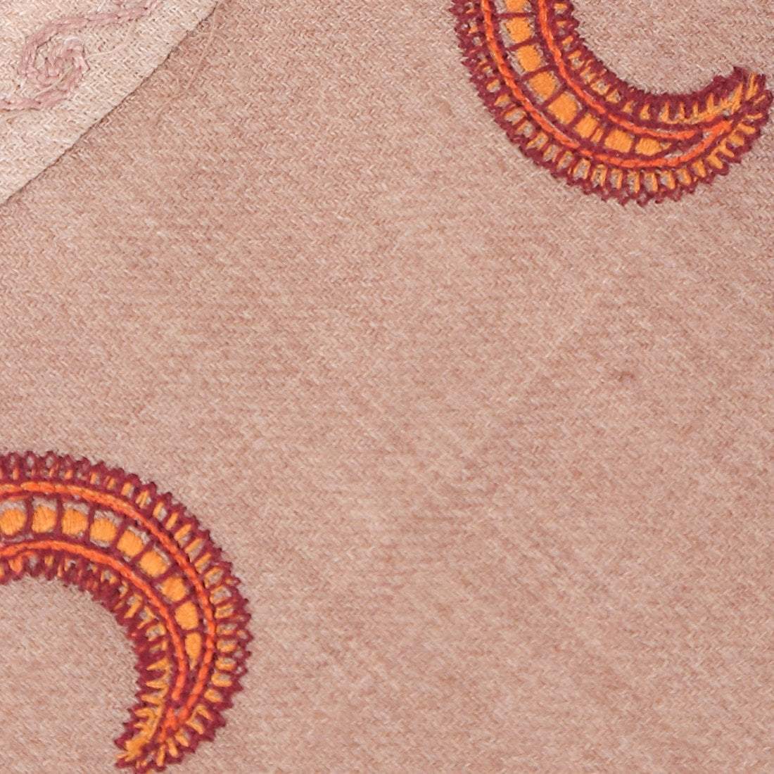 Pashtush Shawl Store Tie Pashtush Mens Embroidered Necktie, Extra Fine Pashmna and Wool, Paisley Design, Free Size