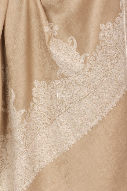 Pashtush India Mens Shawls Gents Shawl Pashtush Mens Embroidery Tone On Tone, Shawl, Medium