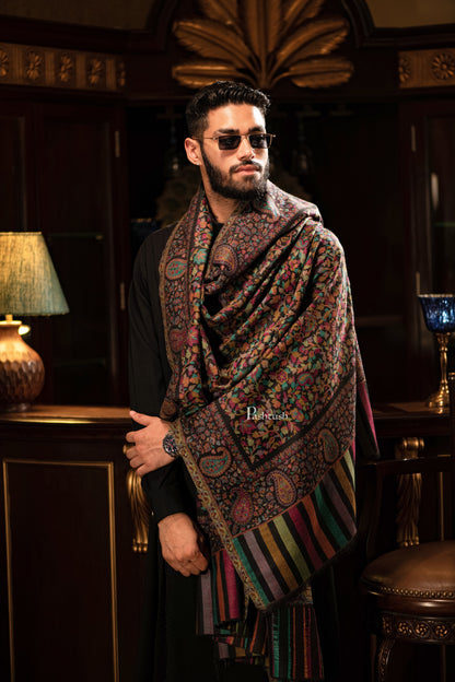 Pashtush India Mens Shawls Gents Shawl Pashtush Mens Ethnic Shawl, Mens Lohi , Full Size, Fine Wool