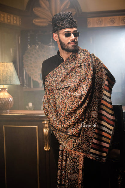 Pashtush India Mens Shawls Gents Shawl Pashtush Mens Ethnic Shawl, Mens Lohi , Full Size, Fine Wool