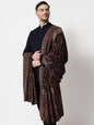 Pashtush India Mens Shawls Gents Shawl Pashtush Mens Ethnic Shawl, Mens Lohi , Full Size, Fine Wool, With Metallic Weave Border