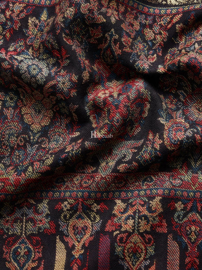 Pashtush India Mens Shawls Gents Shawl Pashtush Mens Ethnic Shawl, Mens Lohi , Full Size, Fine Wool, With Metallic Weave Border
