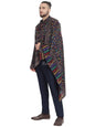 Pashtush India 100x200 Pashtush Mens Extra Fine Soft Ethnic Weave Stole, Fine Wool