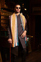 Pashtush India Mens Scarves Stoles and Mufflers Pashtush Mens Faux Pashmina Stole, Multi Stripe Design, Multicolour